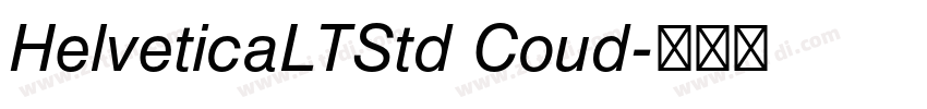 HelveticaLTStd Coud字体转换